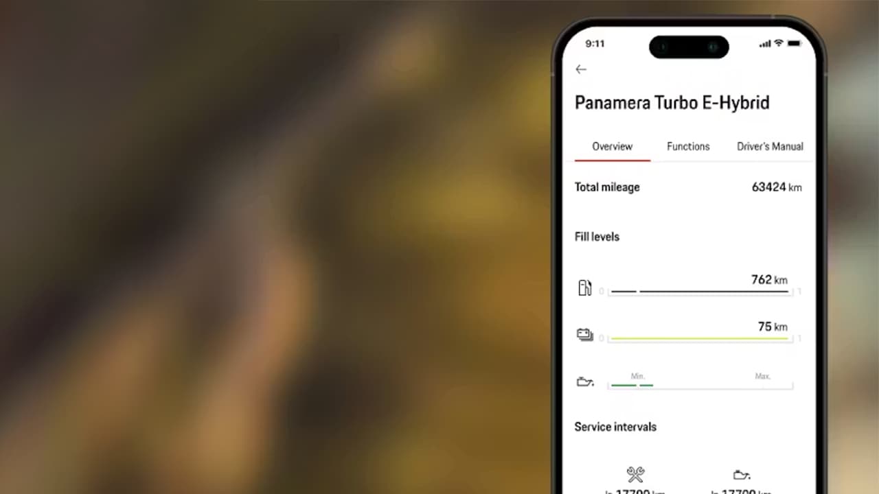 My Porsche App Screenshot